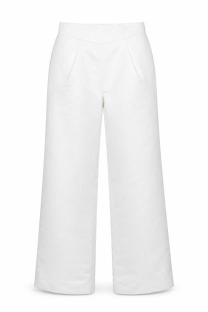 Womens UK Size 8 Boohoo Regular Fit Formal Party/Cocktail Workwear White Trouser
