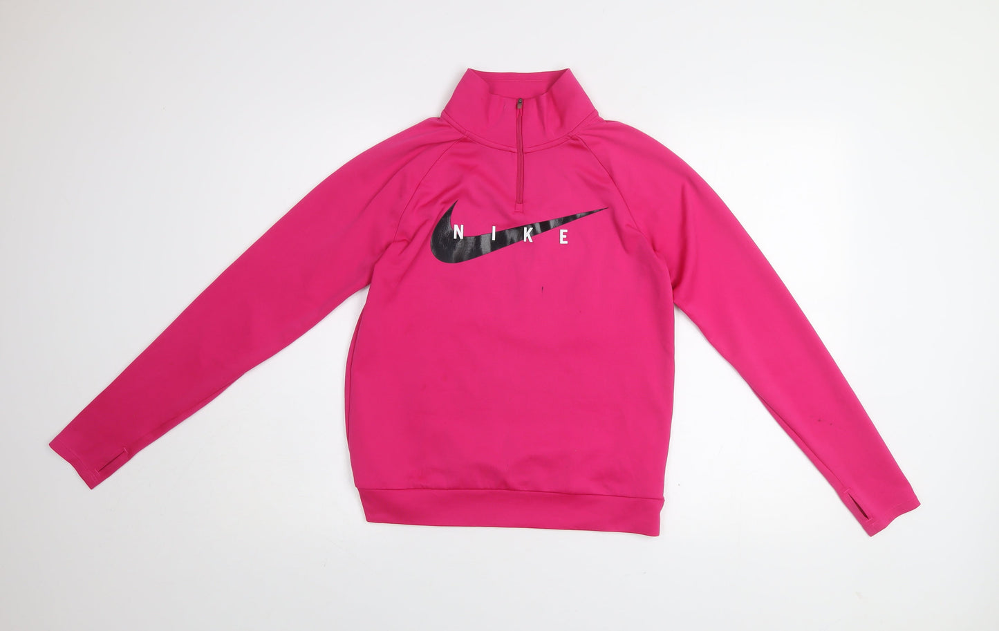 Nike Women's Pink Dri-FIT 1/4 Zip Running Sweatshirt XS