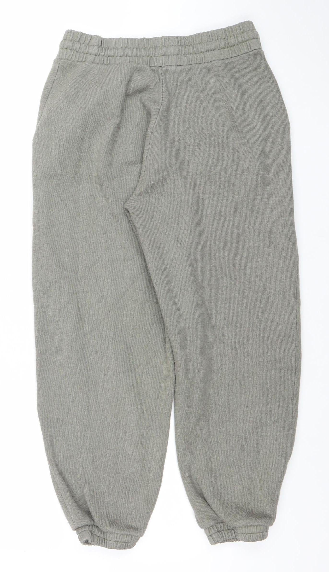 Womens UK Size S Zara Relaxed Fit Jogger Grey Trousers