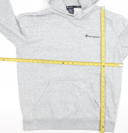 Champion Womens Grey Pullover Hoodie L 58% Cotton 42% Polyester