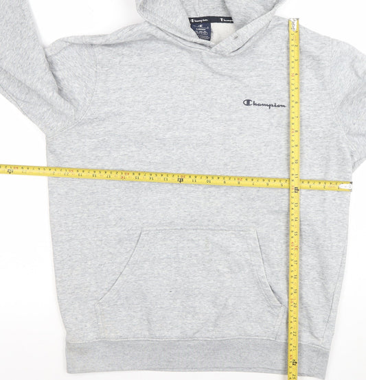 Champion Womens Grey Pullover Hoodie L 58% Cotton 42% Polyester