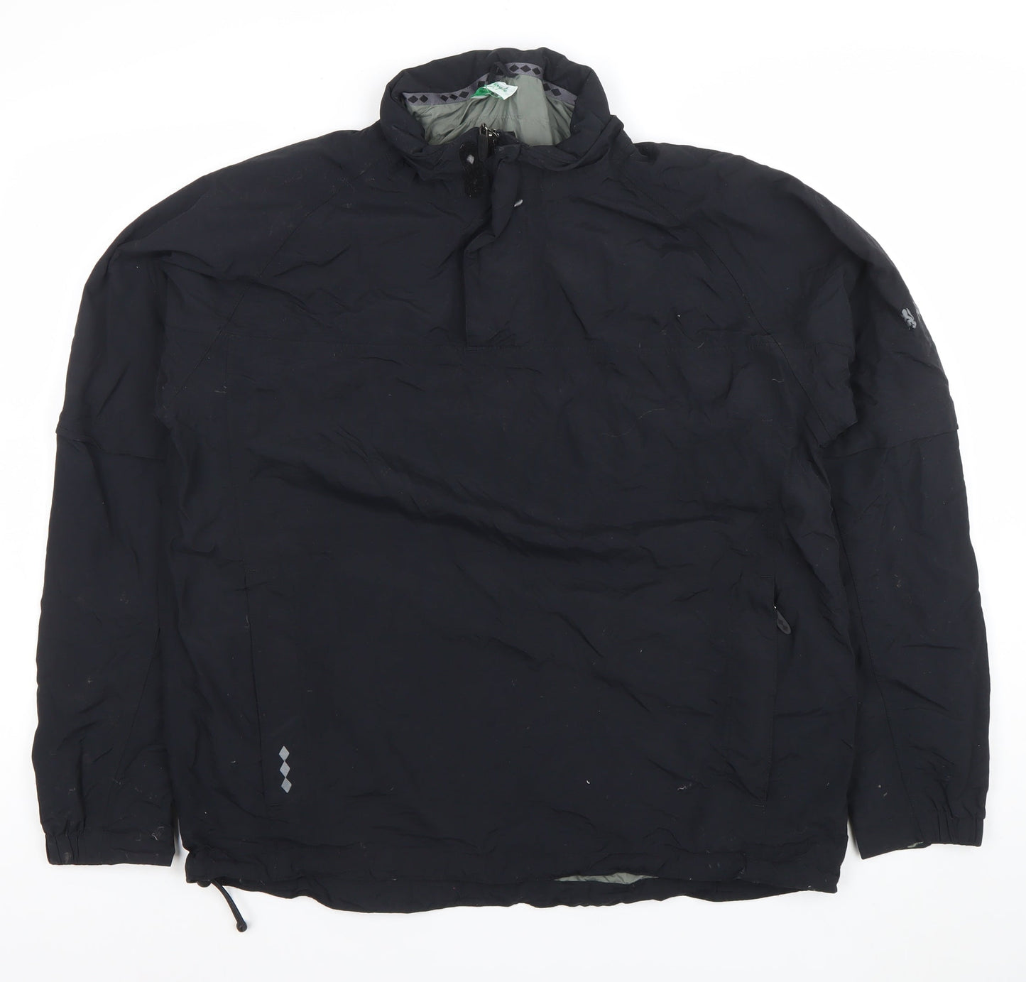 Pringle Golf Men's Black Medium Nylon Anorak Waterproof Jacket