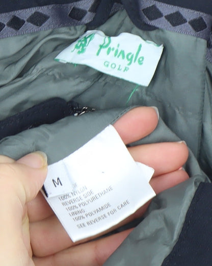 Pringle Golf Men's Black Medium Nylon Anorak Waterproof Jacket
