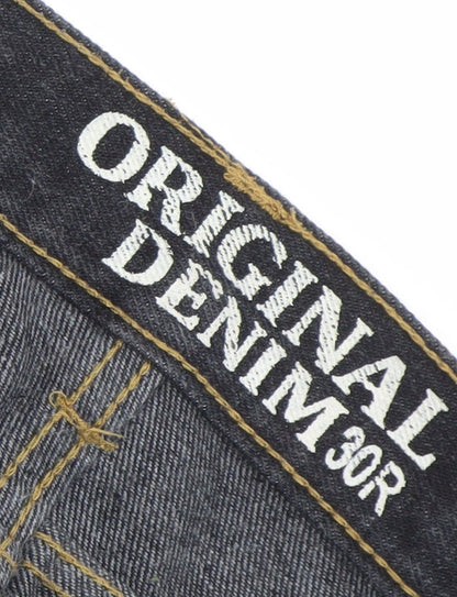 Original Denim Men's Blue Straight Jeans 30R Cotton Blend