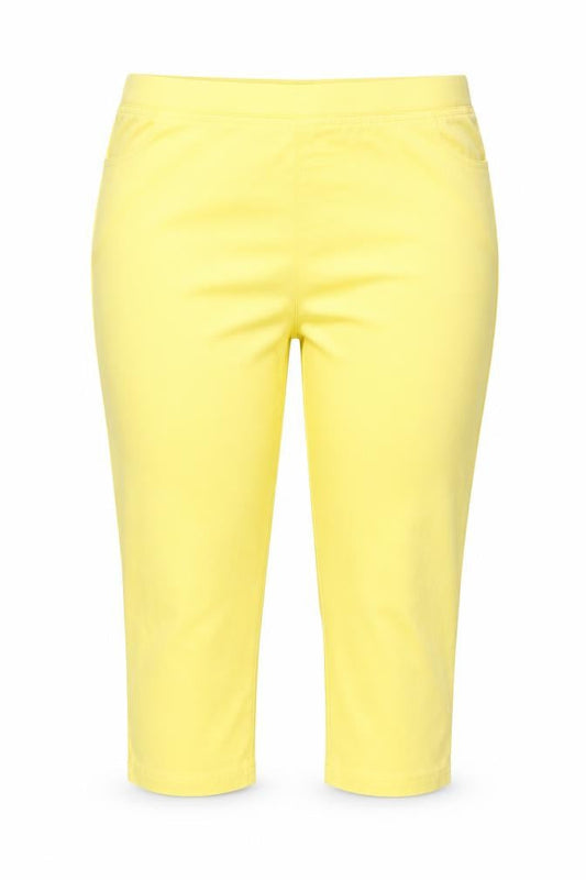 Womens UK Size 20 Damart Regular Fit Cropped Yellow Jeans