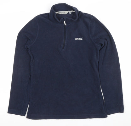 Regatta Great Outdoors Navy Fleece 1/4 Zip Pullover Women's Size 16