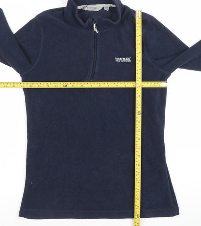 Regatta Great Outdoors Navy Fleece 1/4 Zip Pullover Women's Size 16
