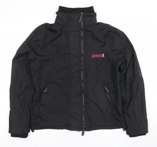 Kangol Women Black Size 14 Heritage Full Zip Sports Jacket