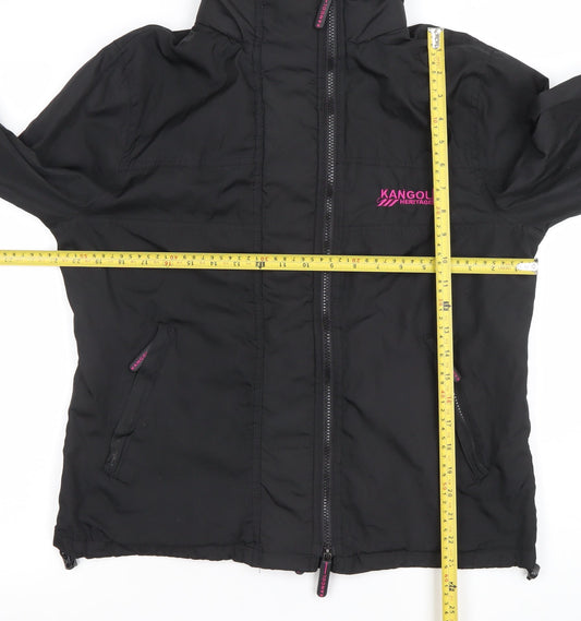 Kangol Women Black Size 14 Heritage Full Zip Sports Jacket