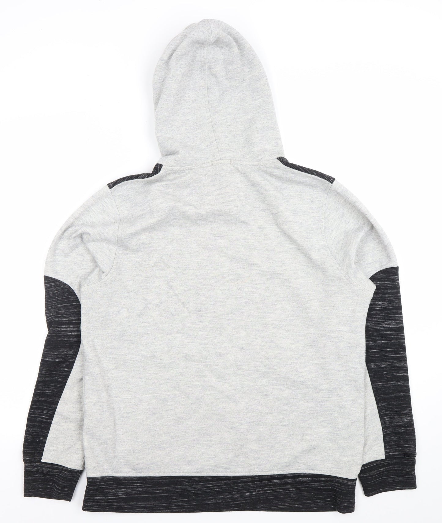 Jack & Jones Men's Grey Pullover Hoodie Size L Cotton Blend