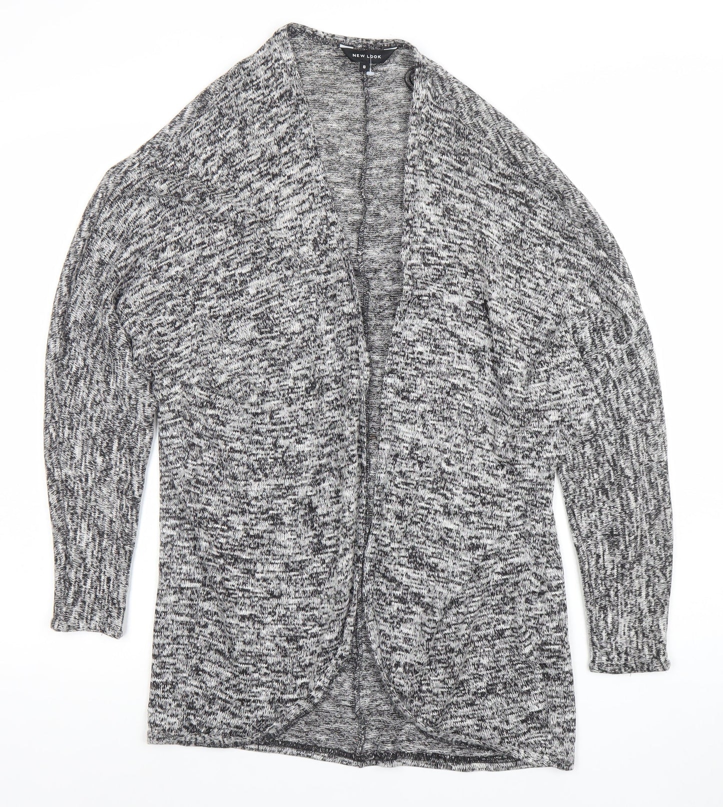 Womens UK Size 8 New Look Grey Cardigan Jumper
