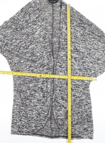 Womens UK Size 8 New Look Grey Cardigan Jumper