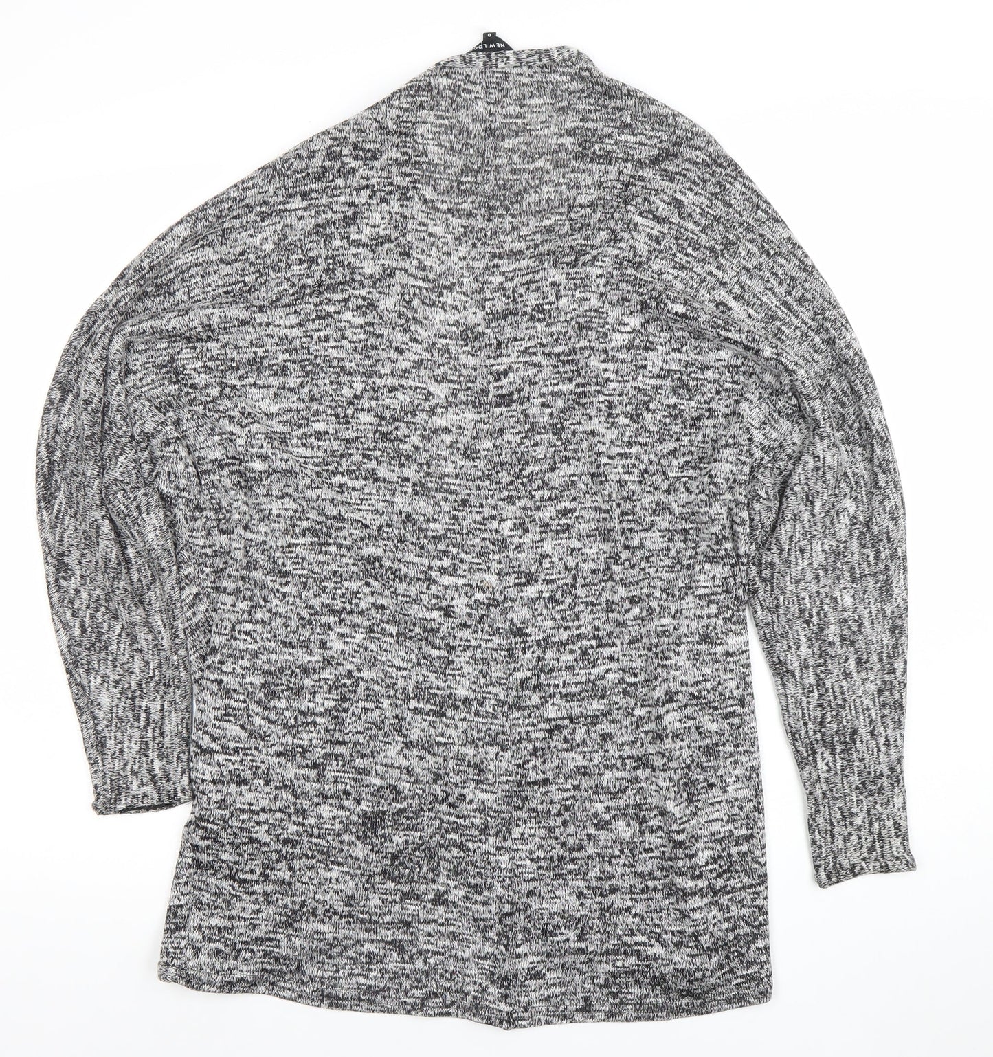 Womens UK Size 8 New Look Grey Cardigan Jumper