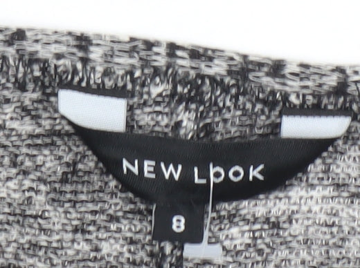 Womens UK Size 8 New Look Grey Cardigan Jumper