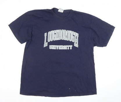 Starworld Men's Blue XL Loughborough University Graphic T-Shirt