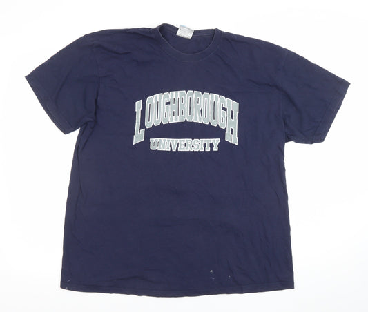 Starworld Men's Blue XL Loughborough University Graphic T-Shirt