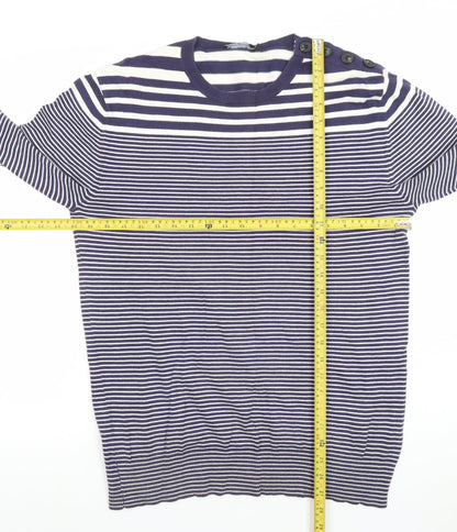 Womens UK Size M French Connection Blue Pullover Jumper