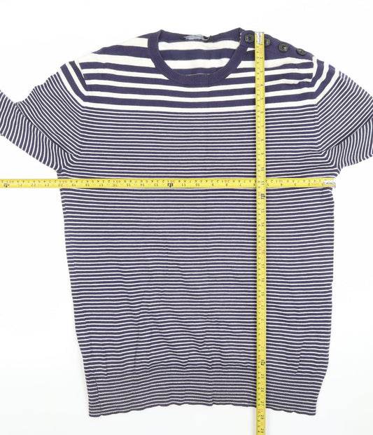 Womens UK Size M French Connection Blue Pullover Jumper
