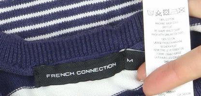 Womens UK Size M French Connection Blue Pullover Jumper