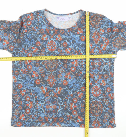 Womens UK Size 14-16 Honor Millburn Multicoloured Basic T-Shirt