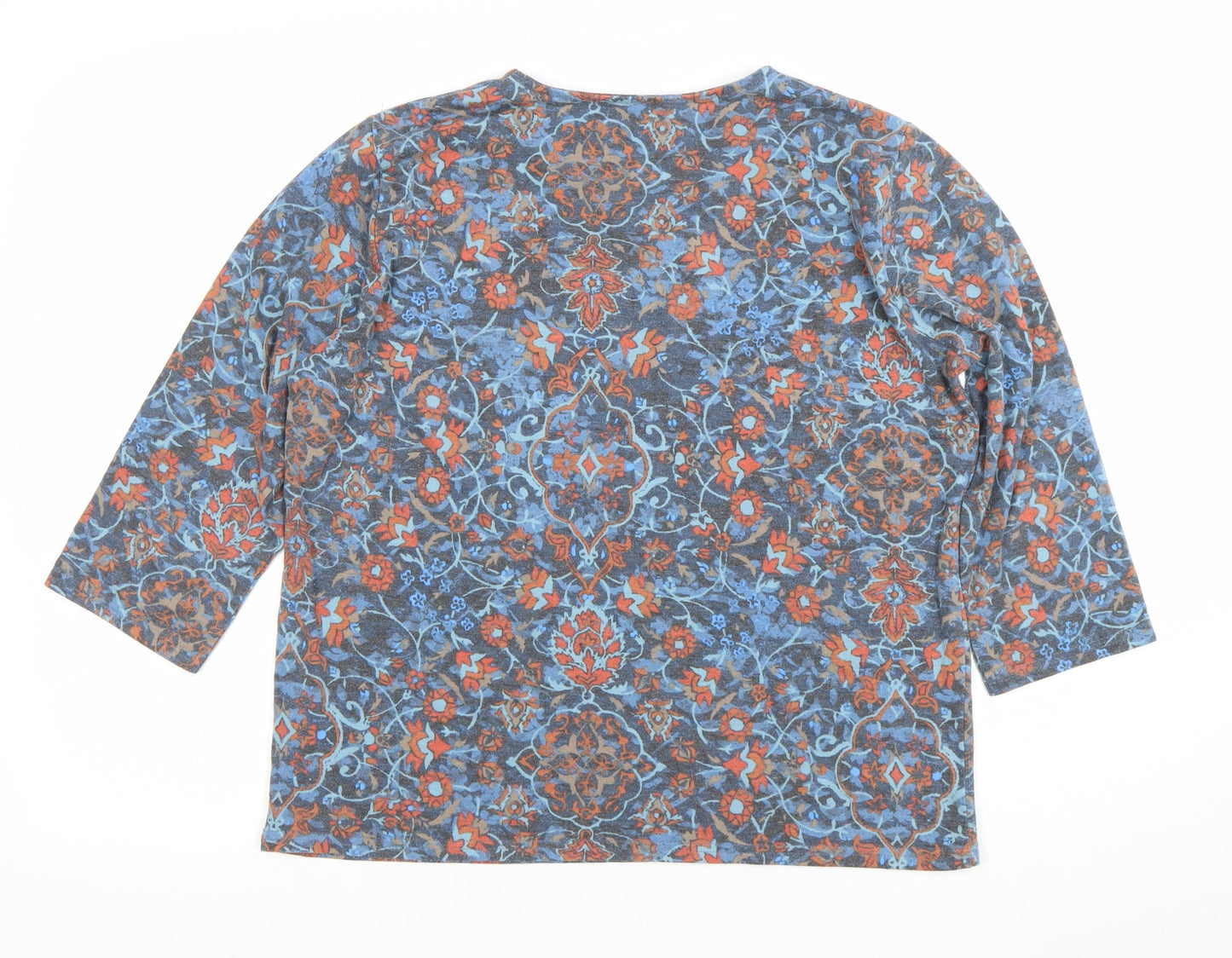 Womens UK Size 14-16 Honor Millburn Multicoloured Basic T-Shirt