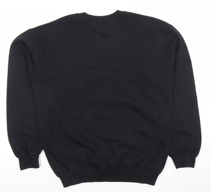 Gildan Women's Black Medium Pullover Sweatshirt Christmas Graphic