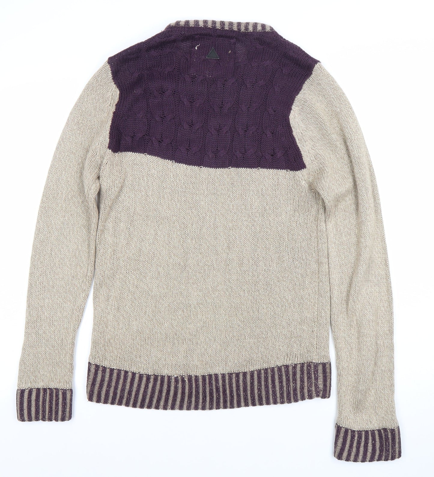 Womens UK Size S Soulstar Beige Pullover Jumper