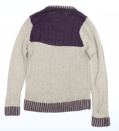 Womens UK Size S Soulstar Beige Pullover Jumper