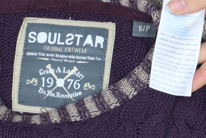 Womens UK Size S Soulstar Beige Pullover Jumper
