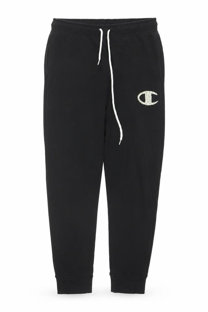 Mens UK Size M Champion Regular Fit Jogger Black Trousers