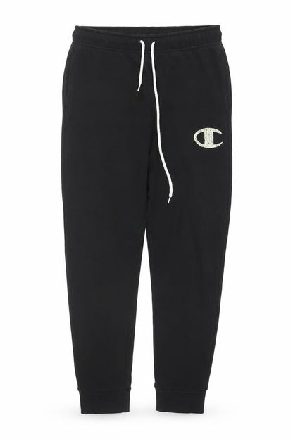 Mens UK Size M Champion Regular Fit Jogger Black Trousers