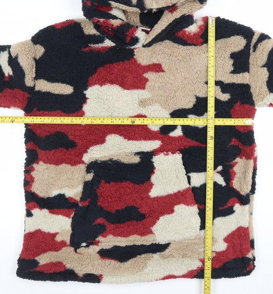 Marks and Spencer Boys Multicoloured Camouflage Fleece Hooded Robe 7-8 Years