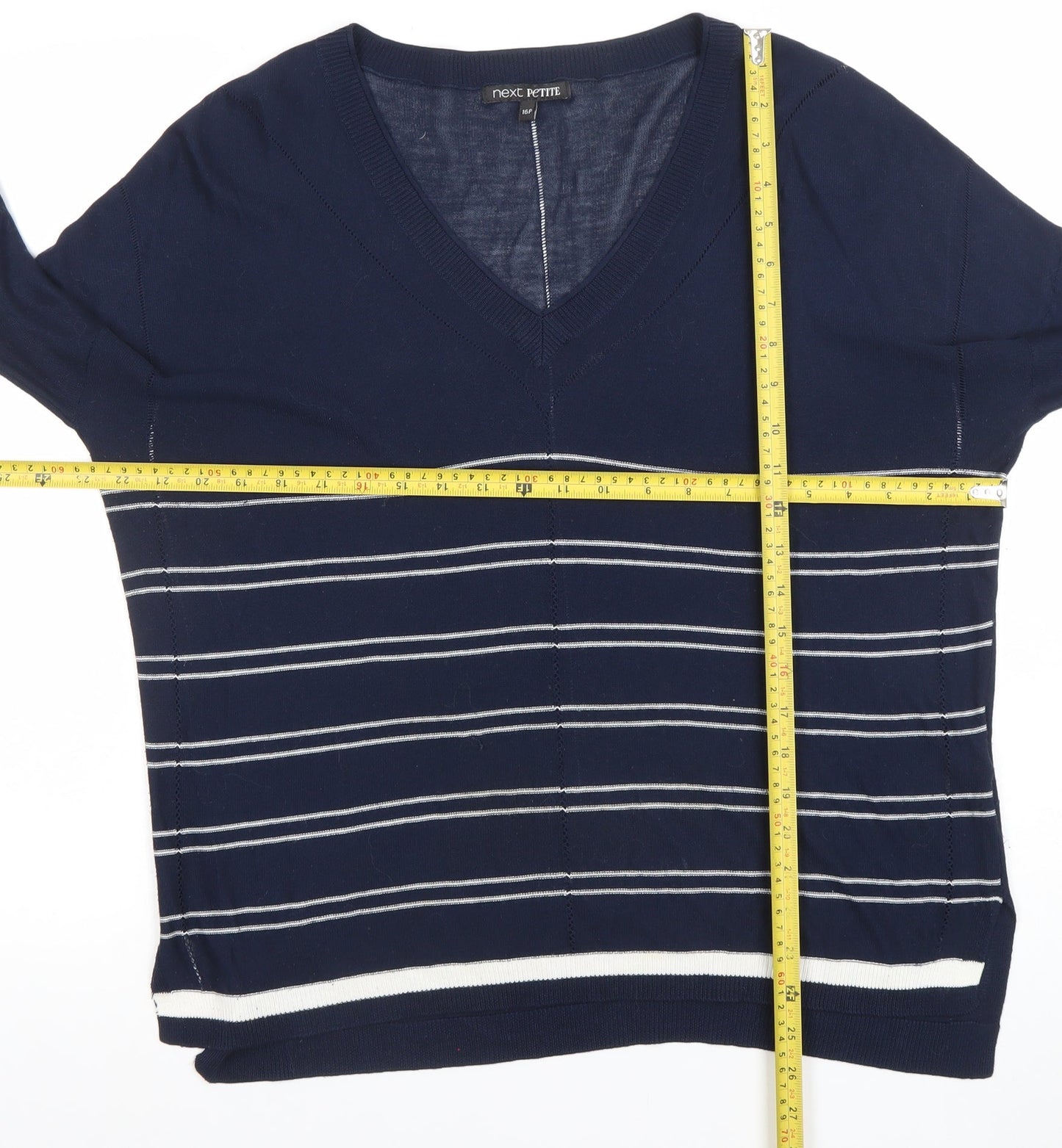Womens UK Size 14 NEXT Blue Basic T-Shirt