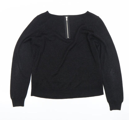 Womens UK Size 14 Marks and Spencer Black Basic Blouse