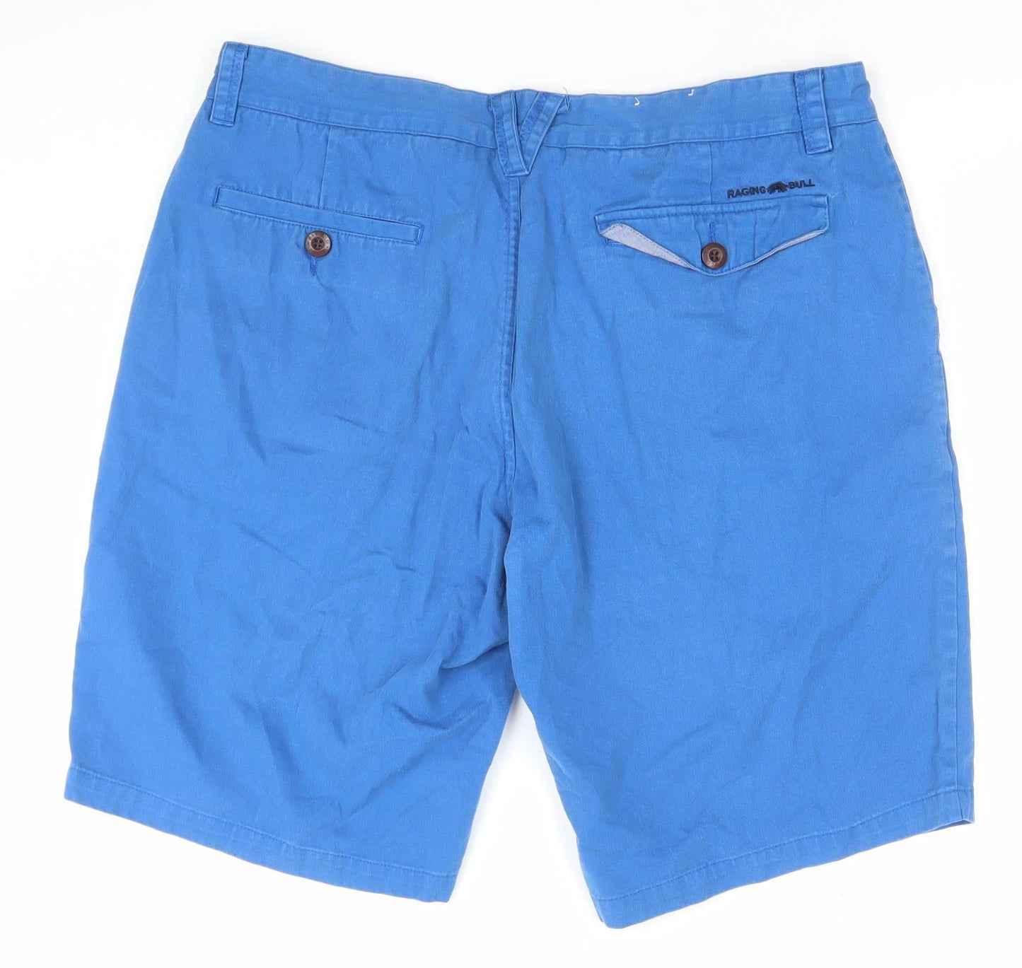 Raging Bull Men's Blue 38 Chino Shorts Cotton Casual Summer