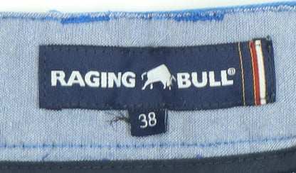 Raging Bull Men's Blue 38 Chino Shorts Cotton Casual Summer