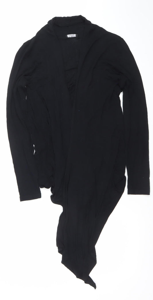 C.M.D Womens Black V-Neck Long Sleeve Cardigan Size M