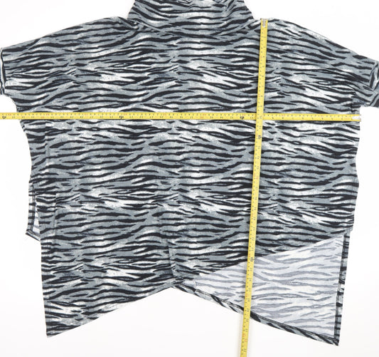 Womens UK Size L Malissa J Collection Grey Tunic Blouse