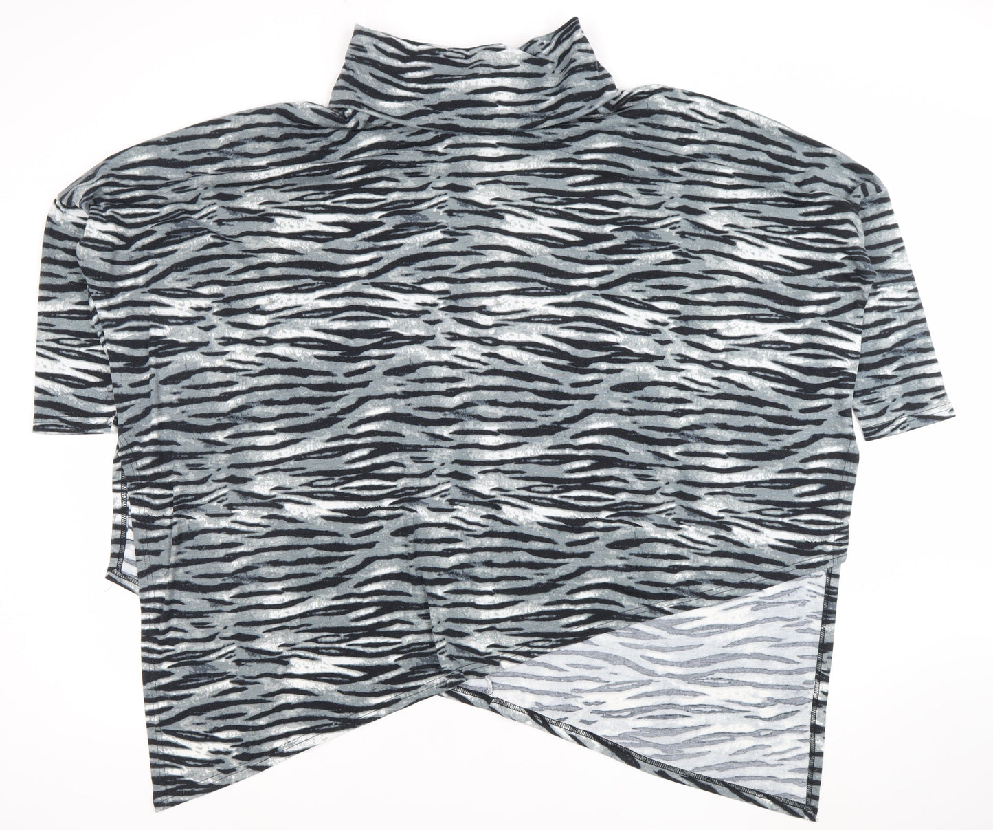 Womens UK Size L Malissa J Collection Grey Tunic Blouse