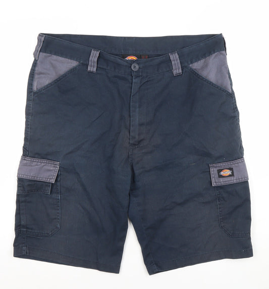 Dickies Mens Blue 38in Cargo Workwear Shorts