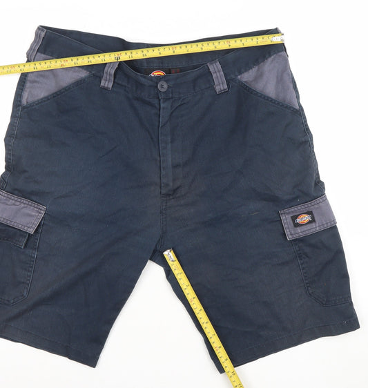 Dickies Mens Blue 38in Cargo Workwear Shorts