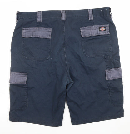 Dickies Mens Blue 38in Cargo Workwear Shorts