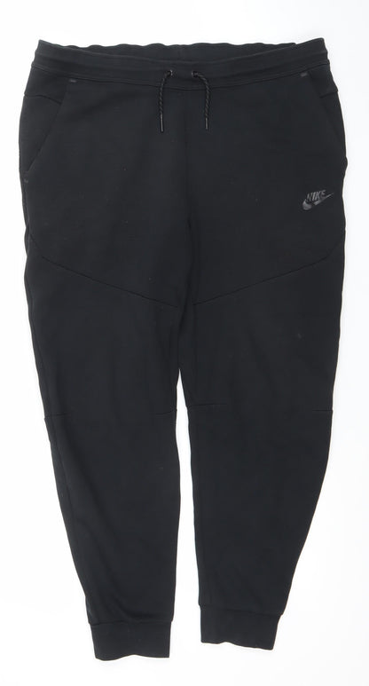Nike Men's Black L Jogger Fleece Sweatpants Activewear Trousers