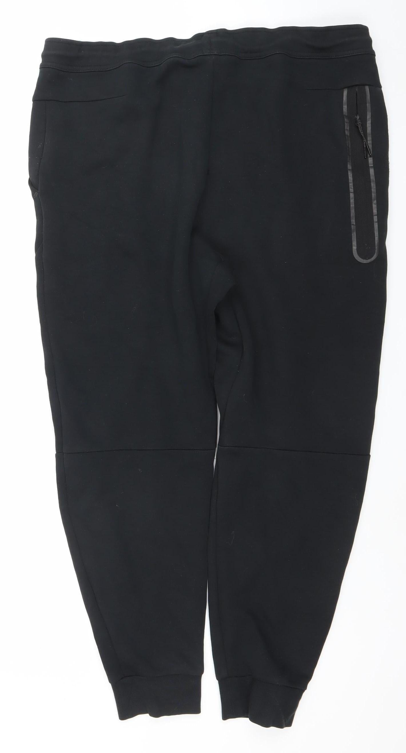 Nike Men's Black L Jogger Fleece Sweatpants Activewear Trousers