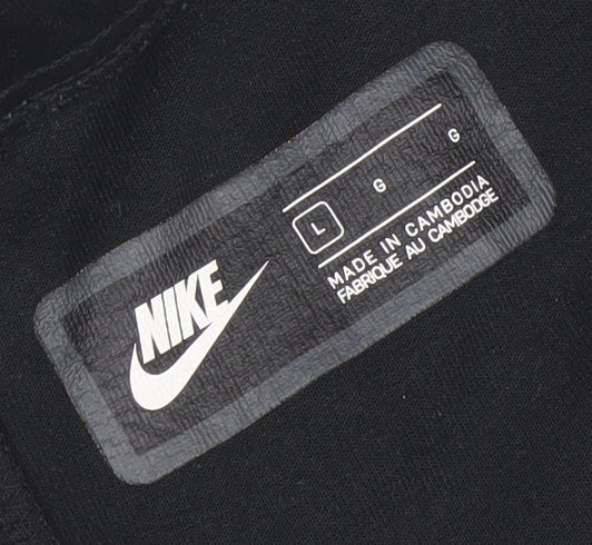 Nike Men's Black L Jogger Fleece Sweatpants Activewear Trousers