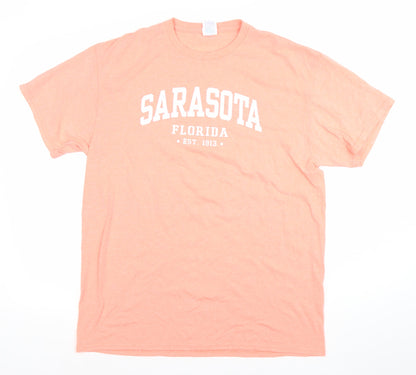 Mens UK Size L Delta Orange  T-Shirt