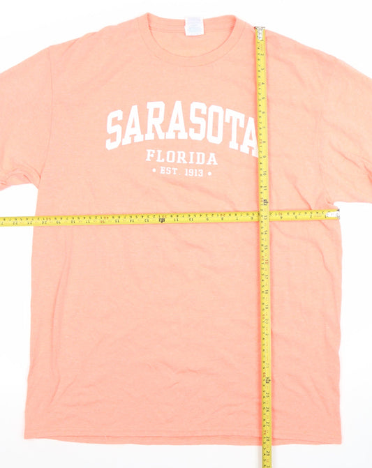 Mens UK Size L Delta Orange  T-Shirt