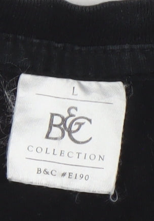 B&C Collection Men's Black MCR Band Graphic T-Shirt Size L