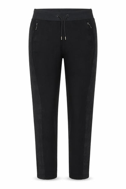 Womens UK Size M River Island Regular Fit Jogger Black Trousers