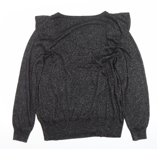 Womens UK Size L NEXT Black Pullover Jumper